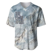 The Eagle Spirit Native American Baseball Jersey Soaring Bald Eagle and Tribal Feathers Watercolor Sky - Wonder Print Shop