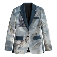 The Eagle Spirit Native American Blazer Soaring Bald Eagle and Tribal Feathers Watercolor Sky - Wonder Print Shop