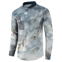 The Eagle Spirit Native American Button Sweatshirt Soaring Bald Eagle and Tribal Feathers Watercolor Sky - Wonder Print Shop