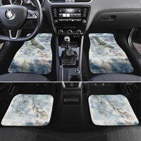 The Eagle Spirit Native American Car Mats Soaring Bald Eagle and Tribal Feathers Watercolor Sky - Wonder Print Shop