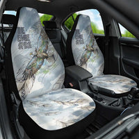 The Eagle Spirit Native American Car Seat Cover Soaring Bald Eagle and Tribal Feathers Watercolor Sky - Wonder Print Shop