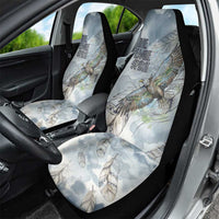 The Eagle Spirit Native American Car Seat Cover Soaring Bald Eagle and Tribal Feathers Watercolor Sky - Wonder Print Shop