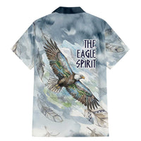 The Eagle Spirit Native American Family Matching Mermaid Dress and Hawaiian Shirt Soaring Bald Eagle and Tribal Feathers Watercolor Sky - Wonder Print Shop