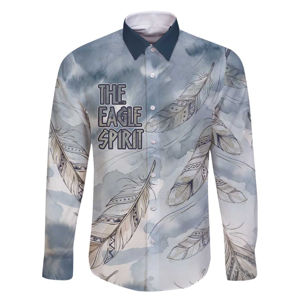 The Eagle Spirit Native American Family Matching Puletasi and Hawaiian Shirt Soaring Bald Eagle and Tribal Feathers Watercolor Sky - Wonder Print Shop