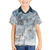 The Eagle Spirit Native American Family Matching Tank Maxi Dress and Hawaiian Shirt Soaring Bald Eagle and Tribal Feathers Watercolor Sky - Wonder Print Shop