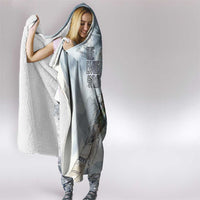 The Eagle Spirit Native American Hooded Blanket Soaring Bald Eagle and Tribal Feathers Watercolor Sky - Wonder Print Shop
