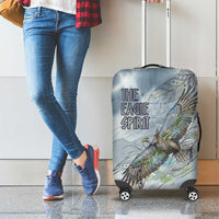The Eagle Spirit Native American Luggage Cover Soaring Bald Eagle and Tribal Feathers Watercolor Sky - Wonder Print Shop