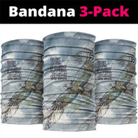 The Eagle Spirit Native American Neck Gaiter Soaring Bald Eagle and Tribal Feathers Watercolor Sky - Wonder Print Shop