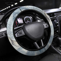 The Eagle Spirit Native American Steering Wheel Cover Soaring Bald Eagle and Tribal Feathers Watercolor Sky - Wonder Print Shop