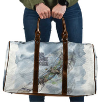The Eagle Spirit Native American Travel Bag Soaring Bald Eagle and Tribal Feathers Watercolor Sky - Wonder Print Shop