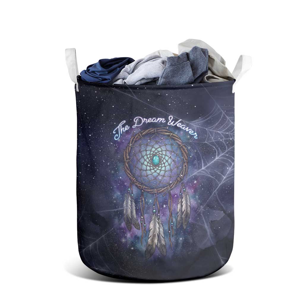 Dreamcatcher Native American Laundry Basket Feathers and Starry Night Sky The Dream Weaver Theme - Wonder Print Shop