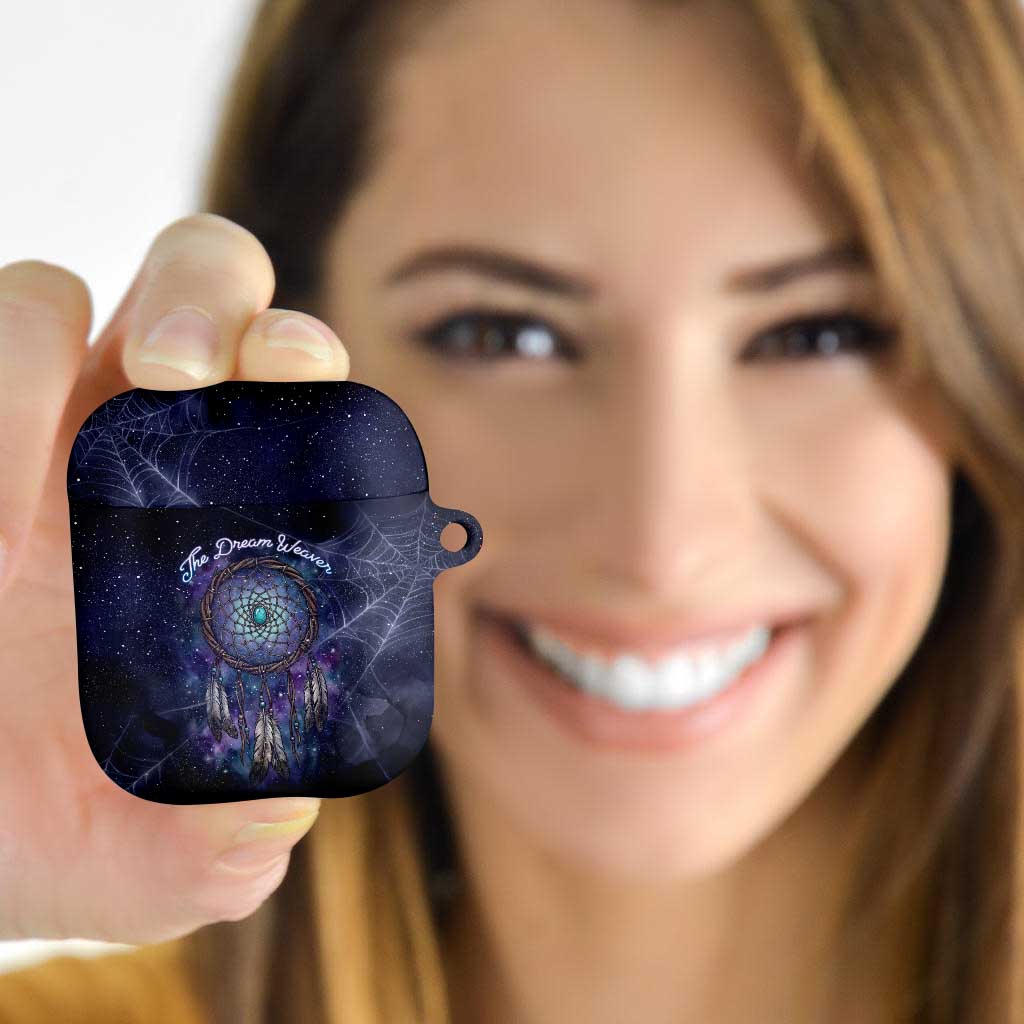 Dreamcatcher Native American AirPods Case Feathers and Starry Night Sky The Dream Weaver Theme - Wonder Print Shop