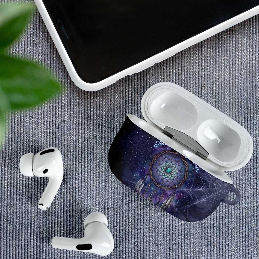 Dreamcatcher Native American AirPods Case Feathers and Starry Night Sky The Dream Weaver Theme - Wonder Print Shop