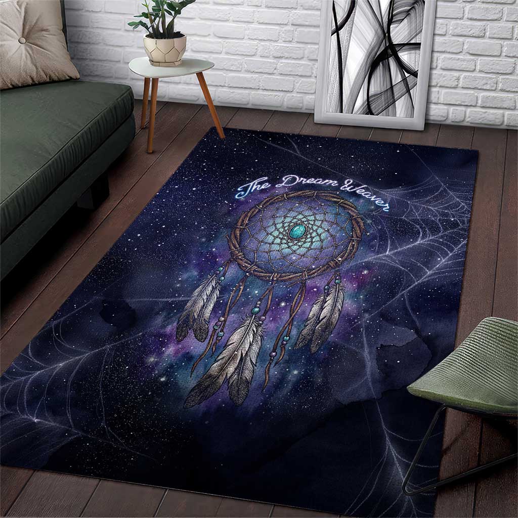 Dreamcatcher Native American Area Rug Feathers and Starry Night Sky The Dream Weaver Theme - Wonder Print Shop