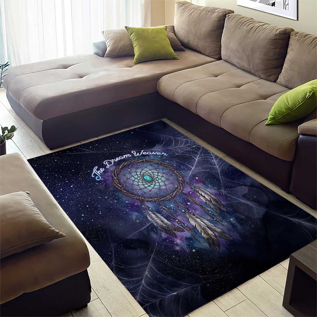 Dreamcatcher Native American Area Rug Feathers and Starry Night Sky The Dream Weaver Theme - Wonder Print Shop