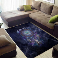 Dreamcatcher Native American Area Rug Feathers and Starry Night Sky The Dream Weaver Theme - Wonder Print Shop