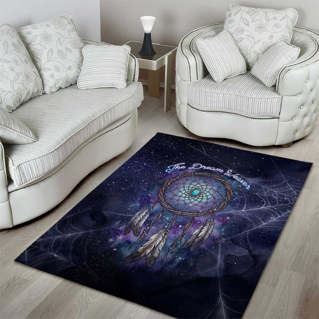 Dreamcatcher Native American Area Rug Feathers and Starry Night Sky The Dream Weaver Theme - Wonder Print Shop