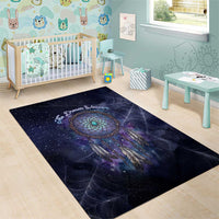 Dreamcatcher Native American Area Rug Feathers and Starry Night Sky The Dream Weaver Theme - Wonder Print Shop