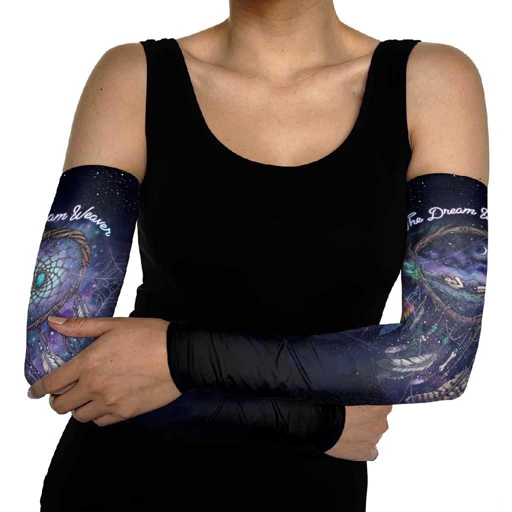 Dreamcatcher Native American Arm Sleeves Feathers and Starry Night Sky The Dream Weaver Theme - Wonder Print Shop