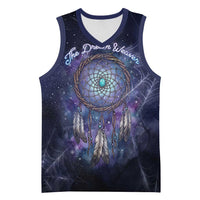 Dreamcatcher Native American Basketball Jersey Feathers and Starry Night Sky The Dream Weaver Theme - Wonder Print Shop
