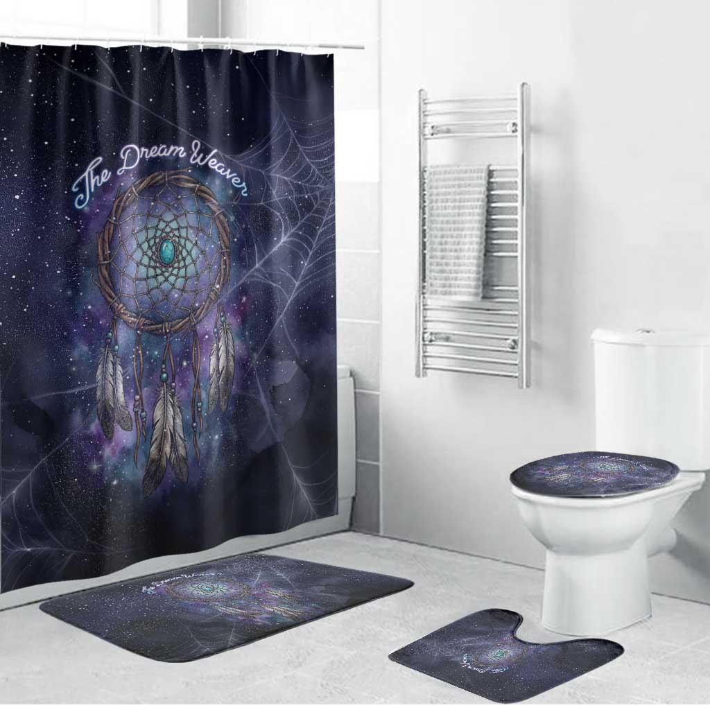 Dreamcatcher Native American Bathroom Set Feathers and Starry Night Sky The Dream Weaver Theme - Wonder Print Shop