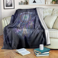 Dreamcatcher Native American Blanket Feathers and Starry Night Sky The Dream Weaver Theme - Wonder Print Shop