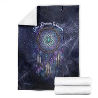 Dreamcatcher Native American Blanket Feathers and Starry Night Sky The Dream Weaver Theme - Wonder Print Shop
