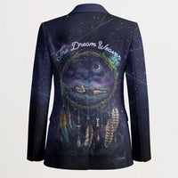 Dreamcatcher Native American Blazer Feathers and Starry Night Sky The Dream Weaver Theme - Wonder Print Shop