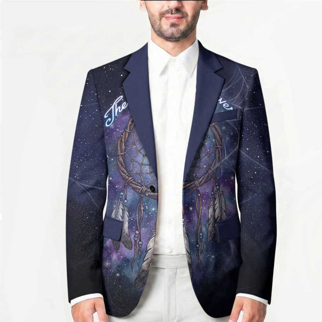 Dreamcatcher Native American Blazer Feathers and Starry Night Sky The Dream Weaver Theme - Wonder Print Shop