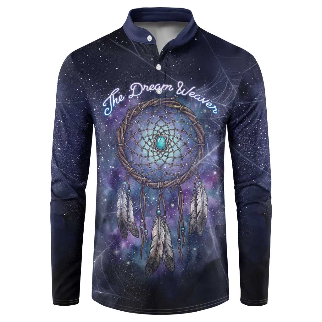 Dreamcatcher Native American Button Sweatshirt Feathers and Starry Night Sky The Dream Weaver Theme - Wonder Print Shop