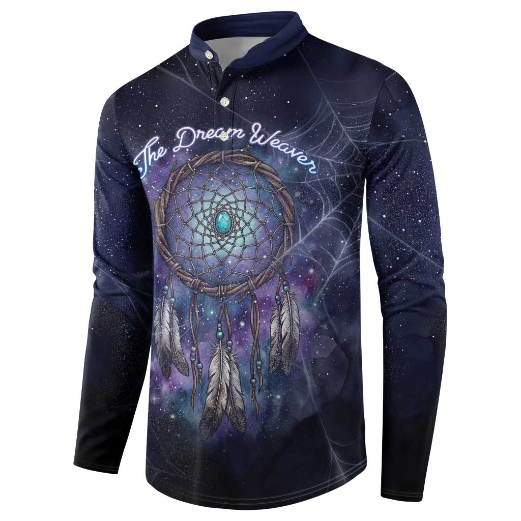 Dreamcatcher Native American Button Sweatshirt Feathers and Starry Night Sky The Dream Weaver Theme - Wonder Print Shop