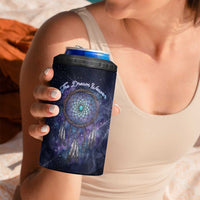 Dreamcatcher Native American 4 in 1 Can Cooler Tumbler Feathers and Starry Night Sky The Dream Weaver Theme - Wonder Print Shop