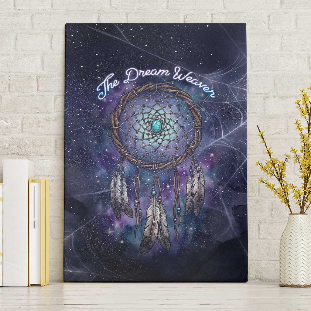 Dreamcatcher Native American Canvas Wall Art Feathers and Starry Night Sky The Dream Weaver Theme - Wonder Print Shop