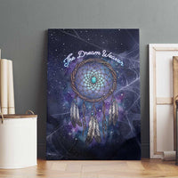 Dreamcatcher Native American Canvas Wall Art Feathers and Starry Night Sky The Dream Weaver Theme - Wonder Print Shop