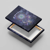 Dreamcatcher Native American Canvas Wall Art Feathers and Starry Night Sky The Dream Weaver Theme - Wonder Print Shop