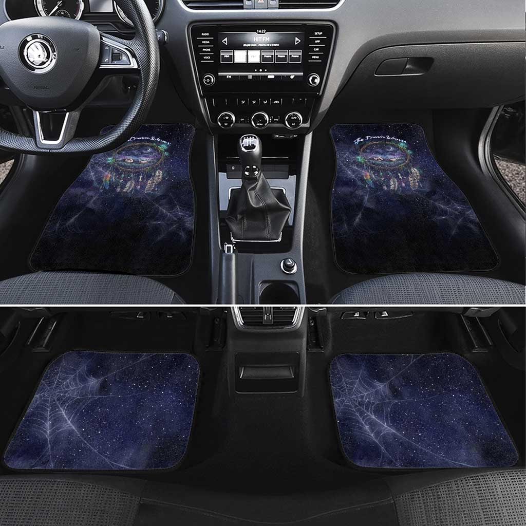 Dreamcatcher Native American Car Mats Feathers and Starry Night Sky The Dream Weaver Theme - Wonder Print Shop