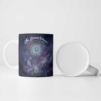 Dreamcatcher Native American Ceramic Mug Feathers and Starry Night Sky The Dream Weaver Theme - Wonder Print Shop