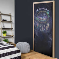 Dreamcatcher Native American Door Cover Feathers and Starry Night Sky The Dream Weaver Theme - Wonder Print Shop