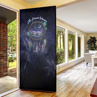 Dreamcatcher Native American Door Cover Feathers and Starry Night Sky The Dream Weaver Theme - Wonder Print Shop