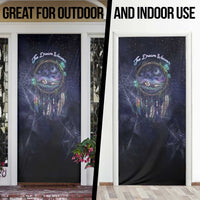 Dreamcatcher Native American Door Cover Feathers and Starry Night Sky The Dream Weaver Theme - Wonder Print Shop
