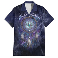Dreamcatcher Native American Family Matching Long Sleeve Bodycon Dress and Hawaiian Shirt Feathers and Starry Night Sky The Dream Weaver Theme - Wonder Print Shop