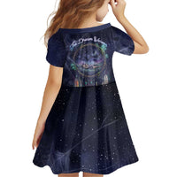 Dreamcatcher Native American Family Matching Off Shoulder Maxi Dress and Hawaiian Shirt Feathers and Starry Night Sky The Dream Weaver Theme - Wonder Print Shop