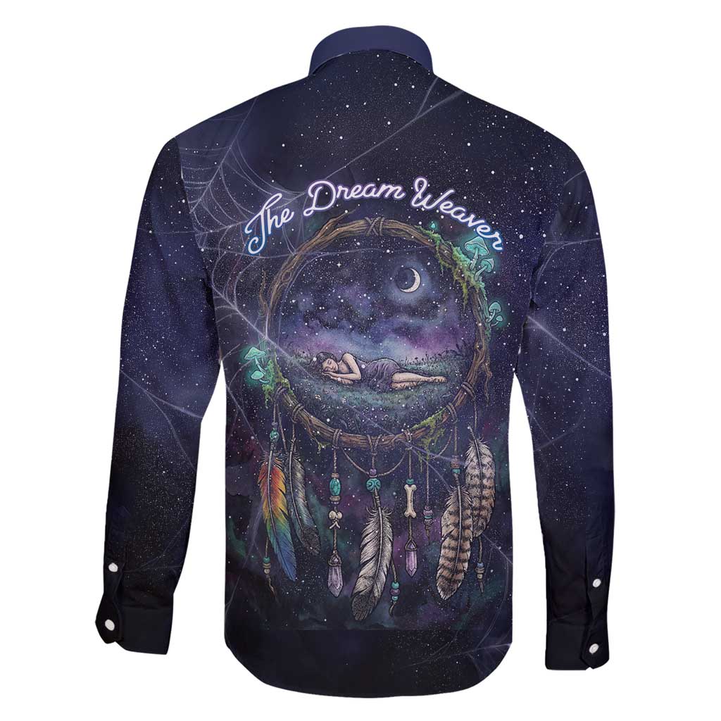 Dreamcatcher Native American Family Matching Short Sleeve Bodycon Dress and Hawaiian Shirt Feathers and Starry Night Sky The Dream Weaver Theme - Wonder Print Shop
