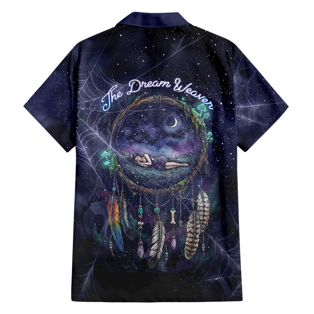 Dreamcatcher Native American Family Matching Summer Maxi Dress and Hawaiian Shirt Feathers and Starry Night Sky The Dream Weaver Theme - Wonder Print Shop