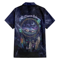 Dreamcatcher Native American Family Matching Summer Maxi Dress and Hawaiian Shirt Feathers and Starry Night Sky The Dream Weaver Theme - Wonder Print Shop