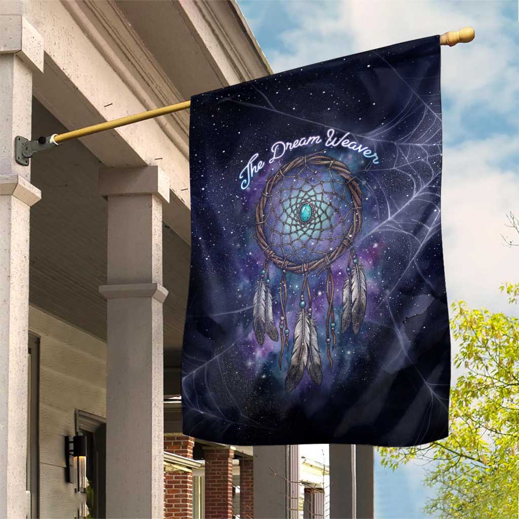 Dreamcatcher Native American Garden Flag Feathers and Starry Night Sky The Dream Weaver Theme - Wonder Print Shop