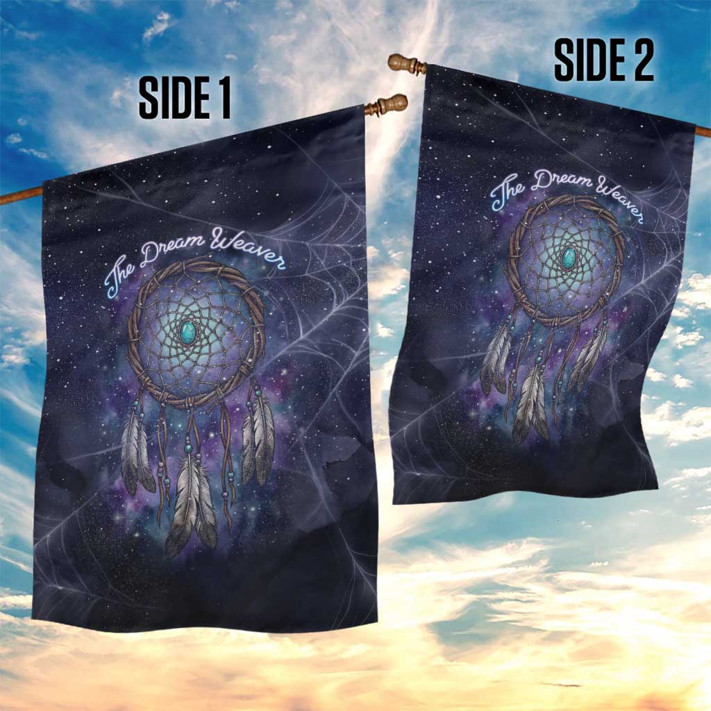 Dreamcatcher Native American Garden Flag Feathers and Starry Night Sky The Dream Weaver Theme - Wonder Print Shop