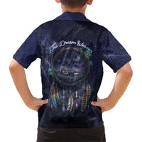Dreamcatcher Native American Hawaiian Shirt Feathers and Starry Night Sky The Dream Weaver Theme - Wonder Print Shop