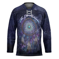 Dreamcatcher Native American Hockey Jersey Feathers and Starry Night Sky The Dream Weaver Theme - Wonder Print Shop