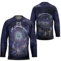 Dreamcatcher Native American Hockey Jersey Feathers and Starry Night Sky The Dream Weaver Theme - Wonder Print Shop